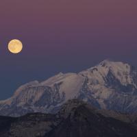 clair de lune sur la Tournette